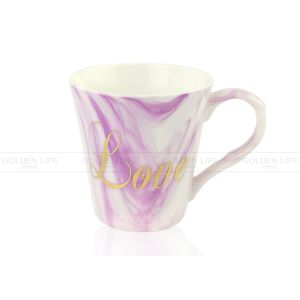 Lightweight Monogram Coffee Mugs 370ml Or 190ml Capacity Customizable Color