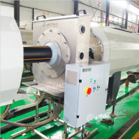 Ultrasonic Gas Pipe Wall Thickness Measuring Machine For Extrusion