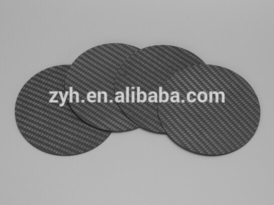 Square Carbon Fiber Drink Coaster