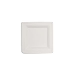 Square 8in Eco Products Home Compostable Sugarcane Plates Biodegradable