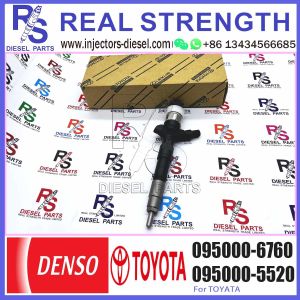 Common Rail Fuel Injector 23670-30140 095000-6760 for 1KD/2KD-FTV