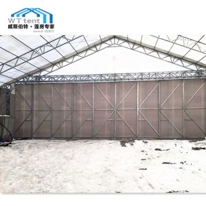 500 Sqm Movable Temporary Warehouse Tent Tear Resistant Cover