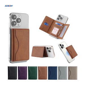 RFID Blocking Magnetic Phone Wallet Slim Design Magnetic Closure Wallet Compact