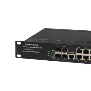 Custom Gigabit Managed PoE Switch 24port 100Mbps 24RJ45 industrial ethernet