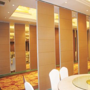 Sliding Soundproof Movable Partition Walls Top Hung Supported 85 mm Melamine