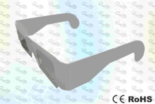 Paper Circular polarized 3D video eyewear glasses