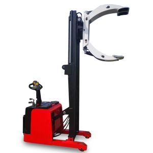 Full Electric Paper Roller Lift stacker with Rotating Clamp Attachment