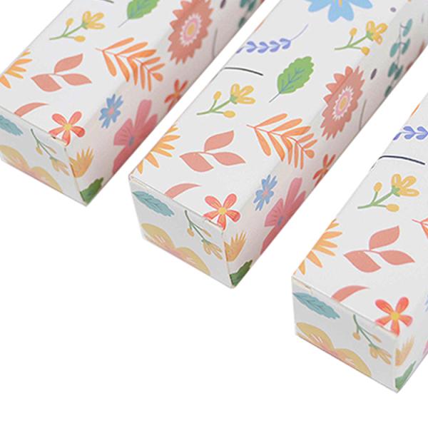 Custom Logo Printed Tub End Kraft Paper Box for Cosmetic Lipstick Lip Gloss Packaging