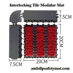 Office Seamless Interlocking Pvc Mats 11mm Modular Entrance Floor Mat