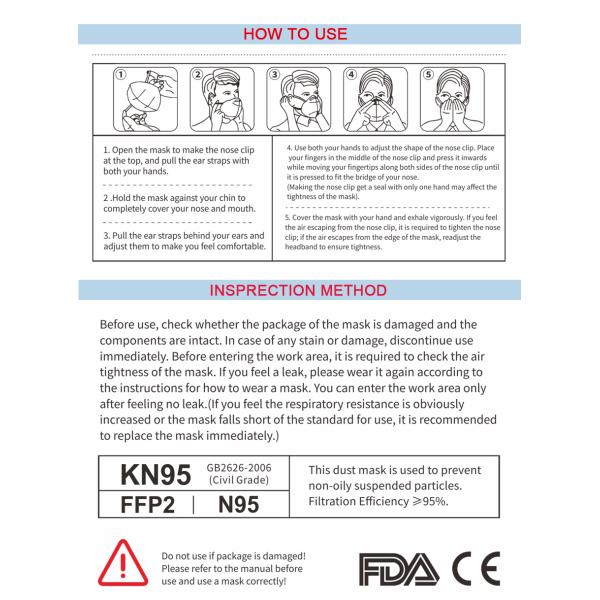 Breathable Disposable Dust Mask Excellent Bacterial Filtration Properties