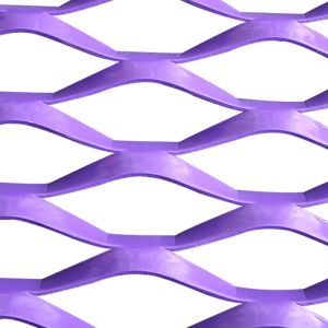 Customized Hole Shape Aluminum Expanded Metal Mesh Beautiful And Safety