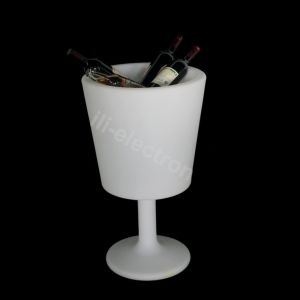 wireless control shining plastic led ice bucket with stand for indoor and