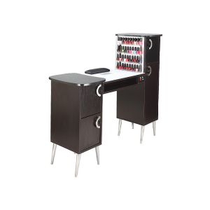 Custom Beauty Salon Manicure Tables 110cm Width With 2 Storage Drawers