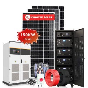 Polycrystalline Hybrid Solar System Kit Inverter 3 Phase 150kw