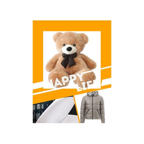 Bright White Hollow Conjugated Siliconized Polyester Fiber 7Den / 15Den Grade AAA