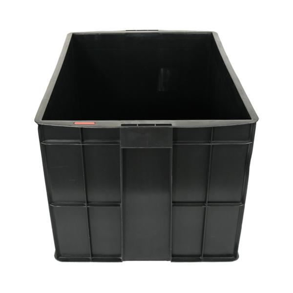 Logistic Turnover Solid Box HDPE Plastic Vegetable Fruit Crate for Secure