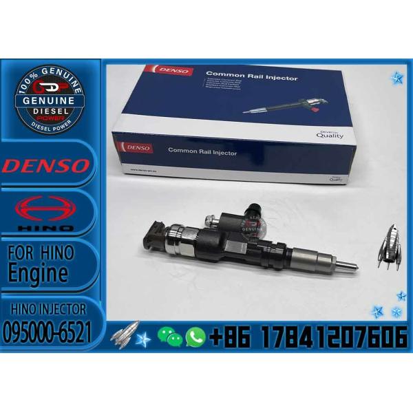 Genuine New Common Rail Fuel Injector 095000-6520 095000-6521 9709500-652 23670-79026 23670-79027 23670-E0091 For Hino /