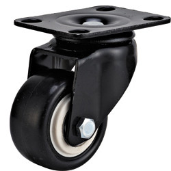 Wholesale light duty 2&quot; swivel black PU caster , 2.5 inch, 3 inch PU castor, small caster, lacque caster from china suppliers
