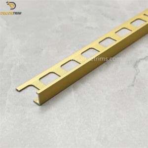 Brass L Shaped 2.5meters Aluminium Tile Trim Edging Corners