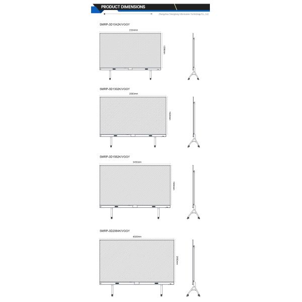 Customized Multifunctional 3D Smart Whiteboard Interactive Flat Panel All-in-One Machine for Conference