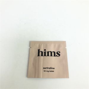 China Custom Plastic Mylar Pill Packaging Sachet Three Side Sealed Bag For Cosmetics Sample Packaging on sale