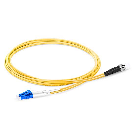 White Fiber Optic Patch Cord LSZH SC/APC To SC/APC SM 9/125 Low Insertion Loss