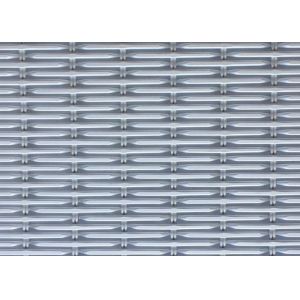 Aluminum Crimped 3.3mm Decorative Woven Wire Mesh Anodizing