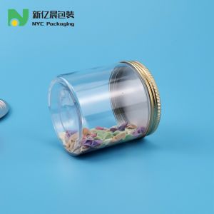Customize 150M 180ml 200ml Clear Plastic Food Jars With Lids