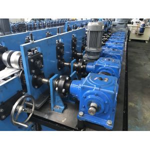 High Speed C Purlin Roll Forming Machine 75kw 70mm soild shaft