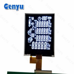 Black Segment COG LCD VA Display White Characters 2.4 Inch LCD Screen For