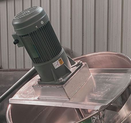 Main Structure Heating System Jacketed Kettle With Agitator for Electric Gas Heating