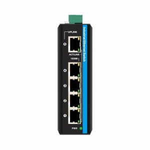 5 Port Gigabit Poe+ Switch E-Mark Ethernet Switch DC48V Dual Power Input Din