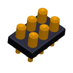 2.54mm H2.5 2x7Pin Pogo Pin Connector Brass Spring Loaded Electronic Straight