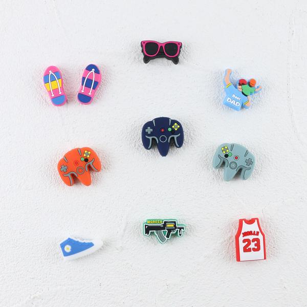 BPA Free Baby Chew Beads , Food Grade Silicone Focal Beads For Pens