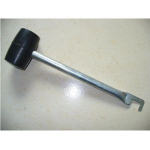 Wholesale rubber hammers with steel pipe handle with hook from china suppliers