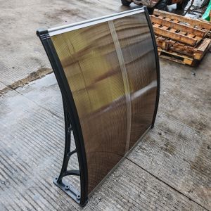 Split Panel Polycarbonate Awning with Plastic Bracket for Easy Installation