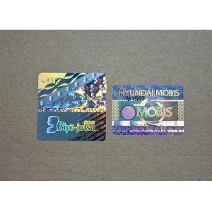 One - Off Square Holographic Security Stickers With Customized Design