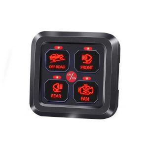4 Gang Ford Switch Panel Circuit Control System Rocker Switch With Relay System