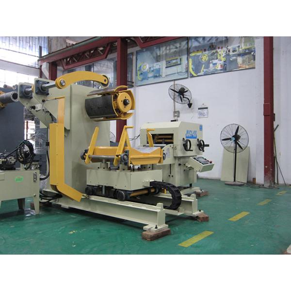 Material Rack And Leveling Machine , Two In One Coil Feeder Leveling Machine