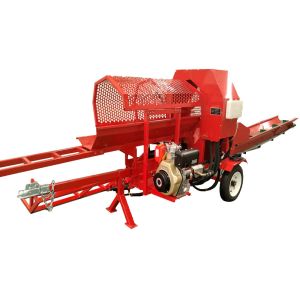Log Sawing Firewood Processor Machine With Big Circular Saw Log Splitter Log