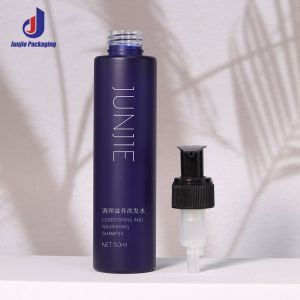 Cosmetic Eye Cream Pump Bottle Cylindrical Pet Bottles 150ml With Screen