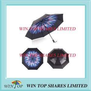 Wholesale 3 folding ultraviolet-proof borage flower popcket Umbrella from china suppliers