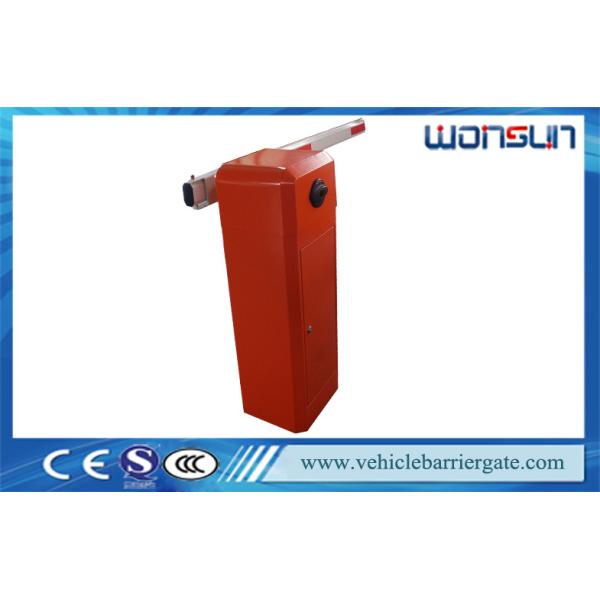 Quality Red Intelligent Automatic Road Boom Barrier Gate With Limit Switch for sale