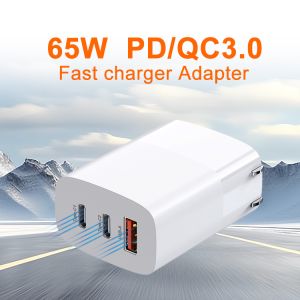 65W USB Charger Fast Charging Mobile Phone Charge Adapter Quick Charge Wall