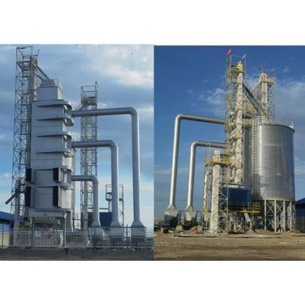 Quality Continuous Grain Dryer Tower Machine PLC Control With Silos for sale