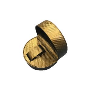 Handmade Recyclable Plastic Watch Box Screen Printing With Black Texture Leather