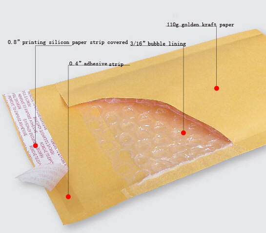 Kraft Paper Cushion Envelopes. Peel & Seal. Mailing, Shipping, Packaging