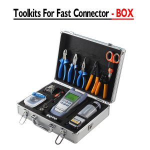 Fiber Tool Kits With Fiber Cleaver And Optical Power Meter VFL For FTTH