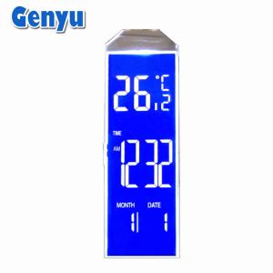 China Custom LCD Screen HTN Segment Blue Zebra White Backlight For Desk Lamp on sale