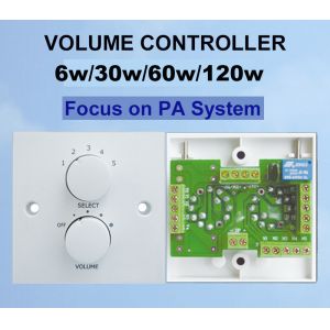 30W White Color Sensitive Efficient Volume Controller PC Material Volume
